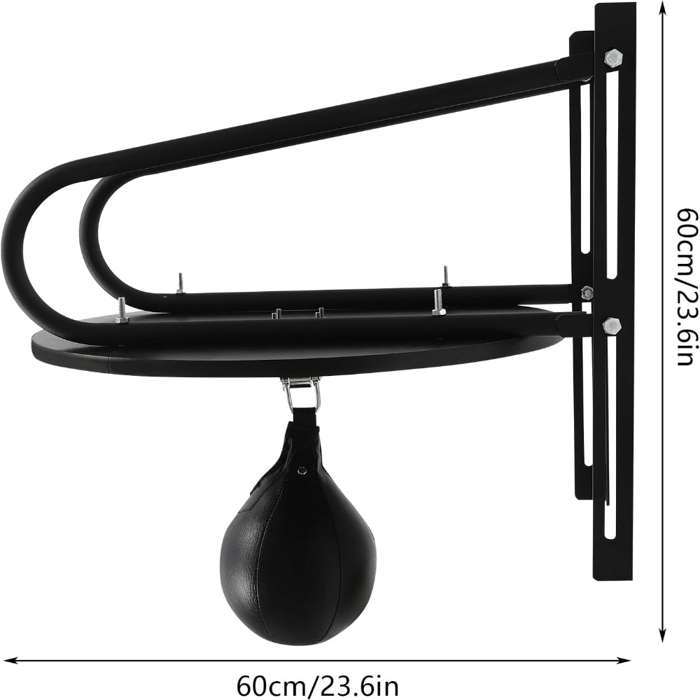 Poire de vitesse Noir avec support stable