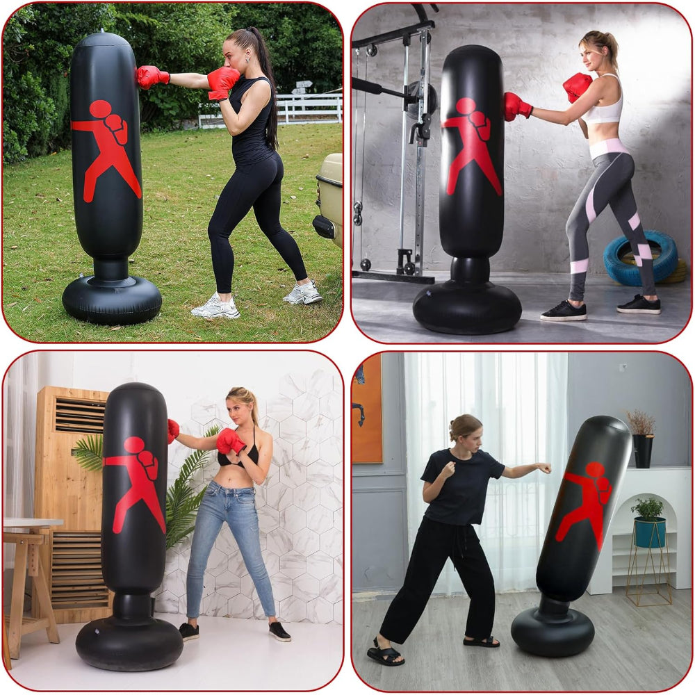 Sac de Frappe Gonflable Noir