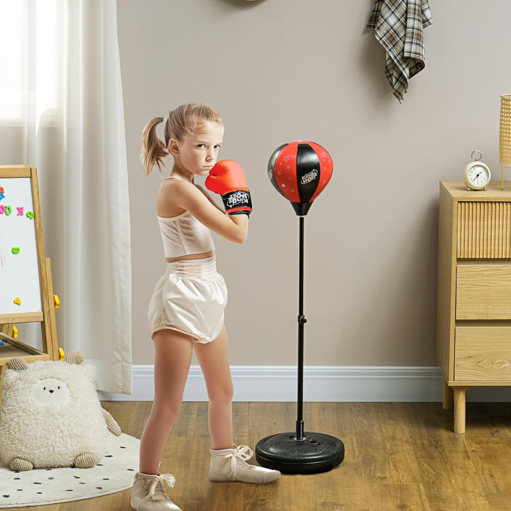 Punching ball sur pied ajustable 