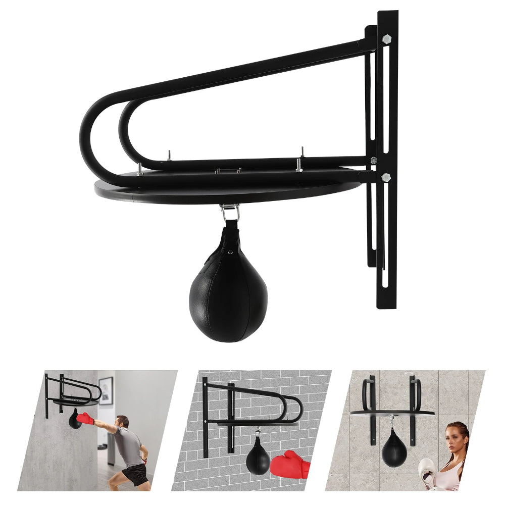 Poire de vitesse Noir avec support stable