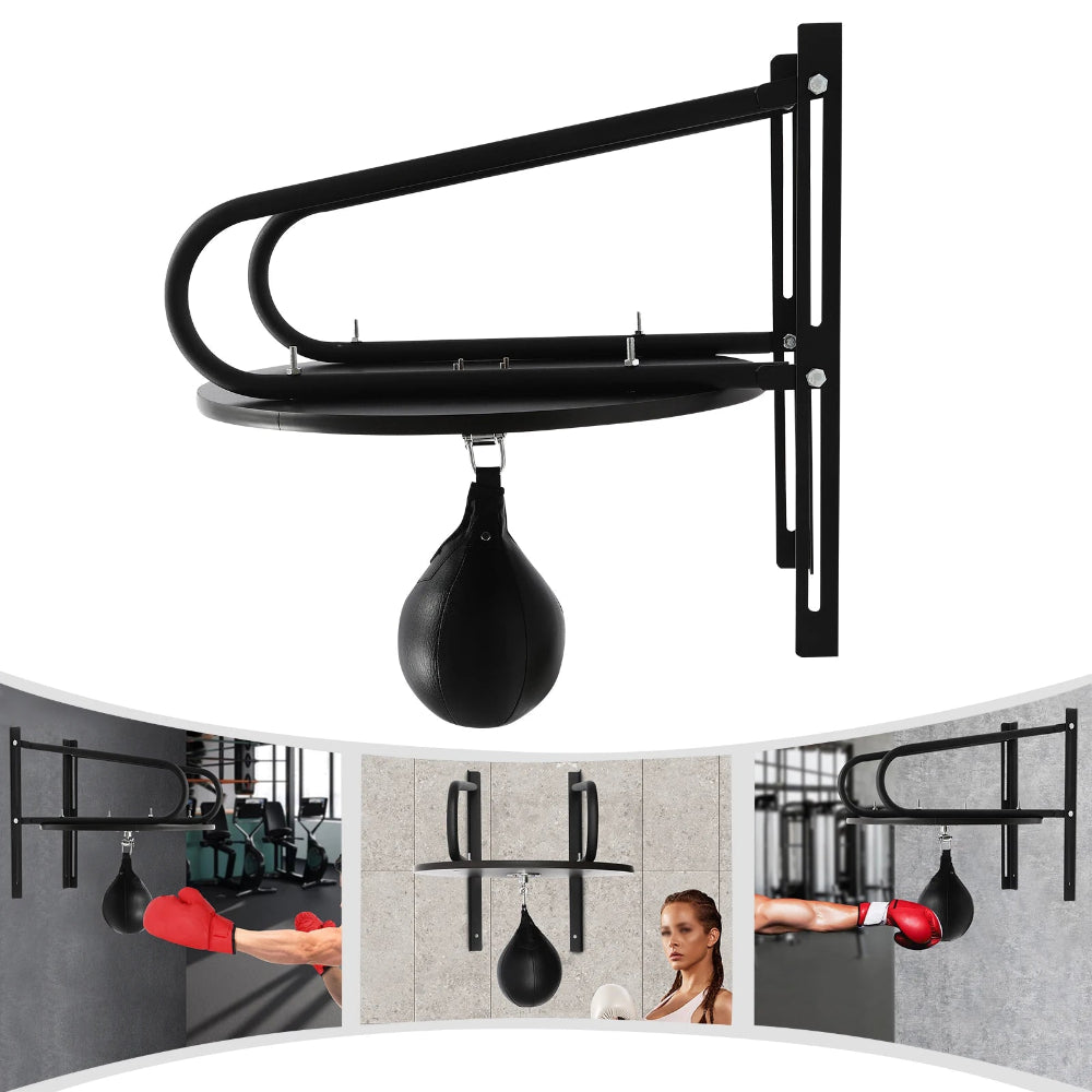 Poire de vitesse Noir avec support stable