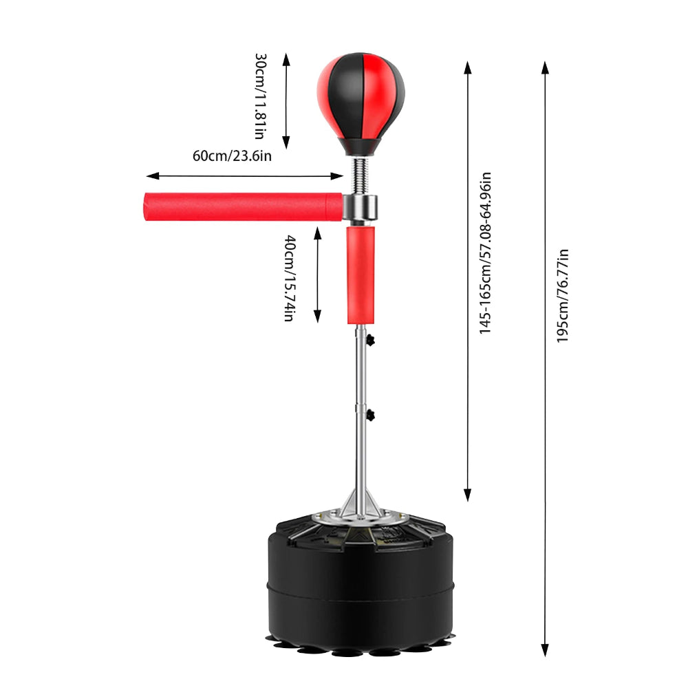 punching ball réglable en hauteur