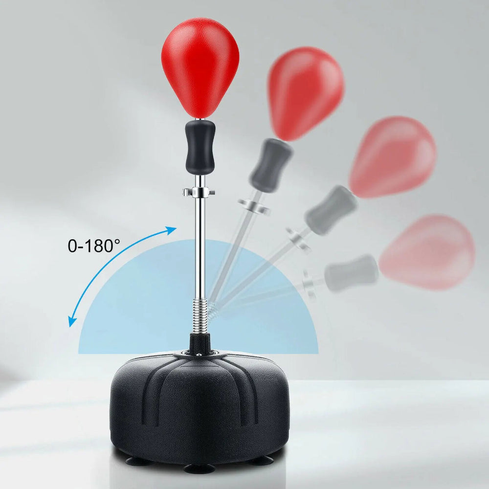 Punching ball rouge sur Pied réglable 